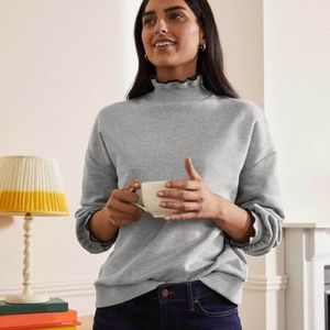 BODEN Ruffle Detail Sweatshirt - size 12